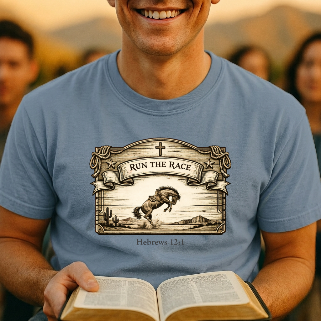 Run the Race - Hebrews 12:1 T-Shirt
