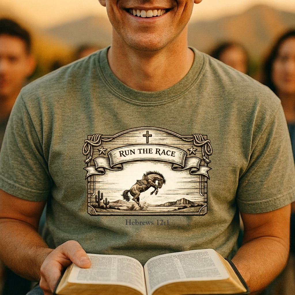 Run the Race - Hebrews 12:1 T-Shirt