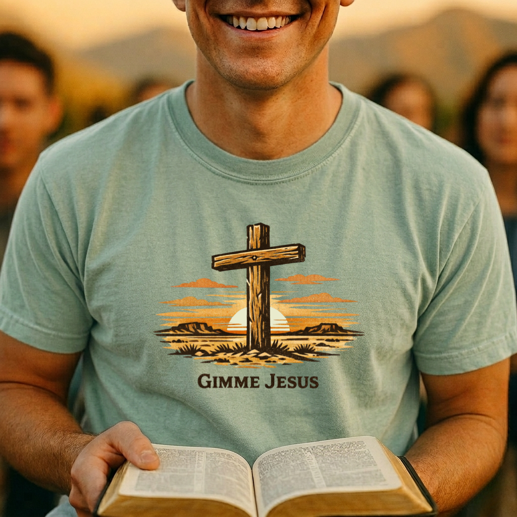 “Gimme Jesus” Cross T-Shirt —  Christian Faith Tee
