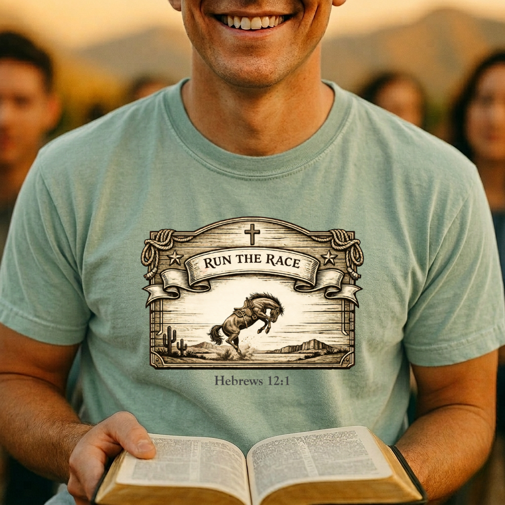 Run the Race - Hebrews 12:1 T-Shirt