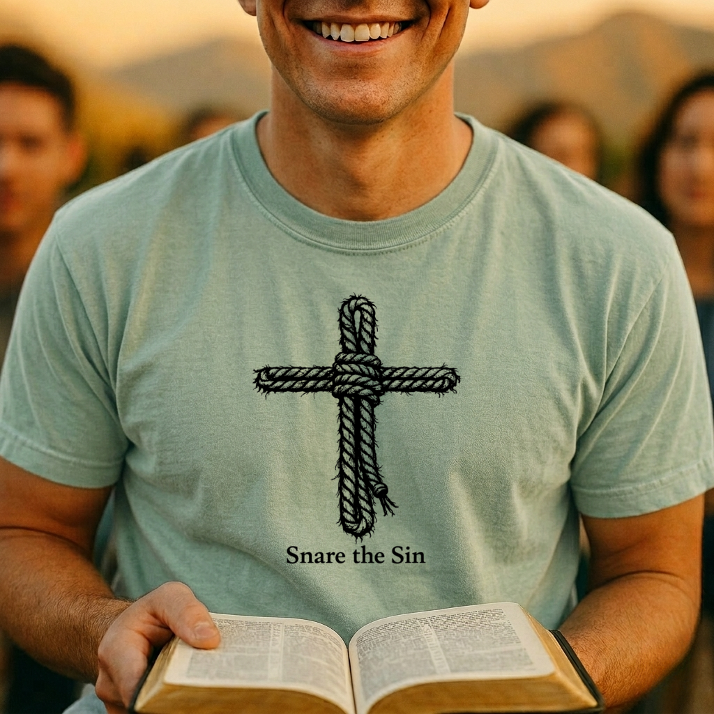 “Snare the Sin” T-Shirt — Christian Faith Tee