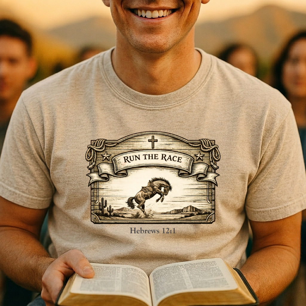 Run the Race - Hebrews 12:1 T-Shirt