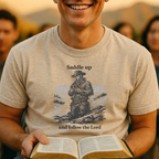 Saddle Up and Follow the Lord T-Shirt