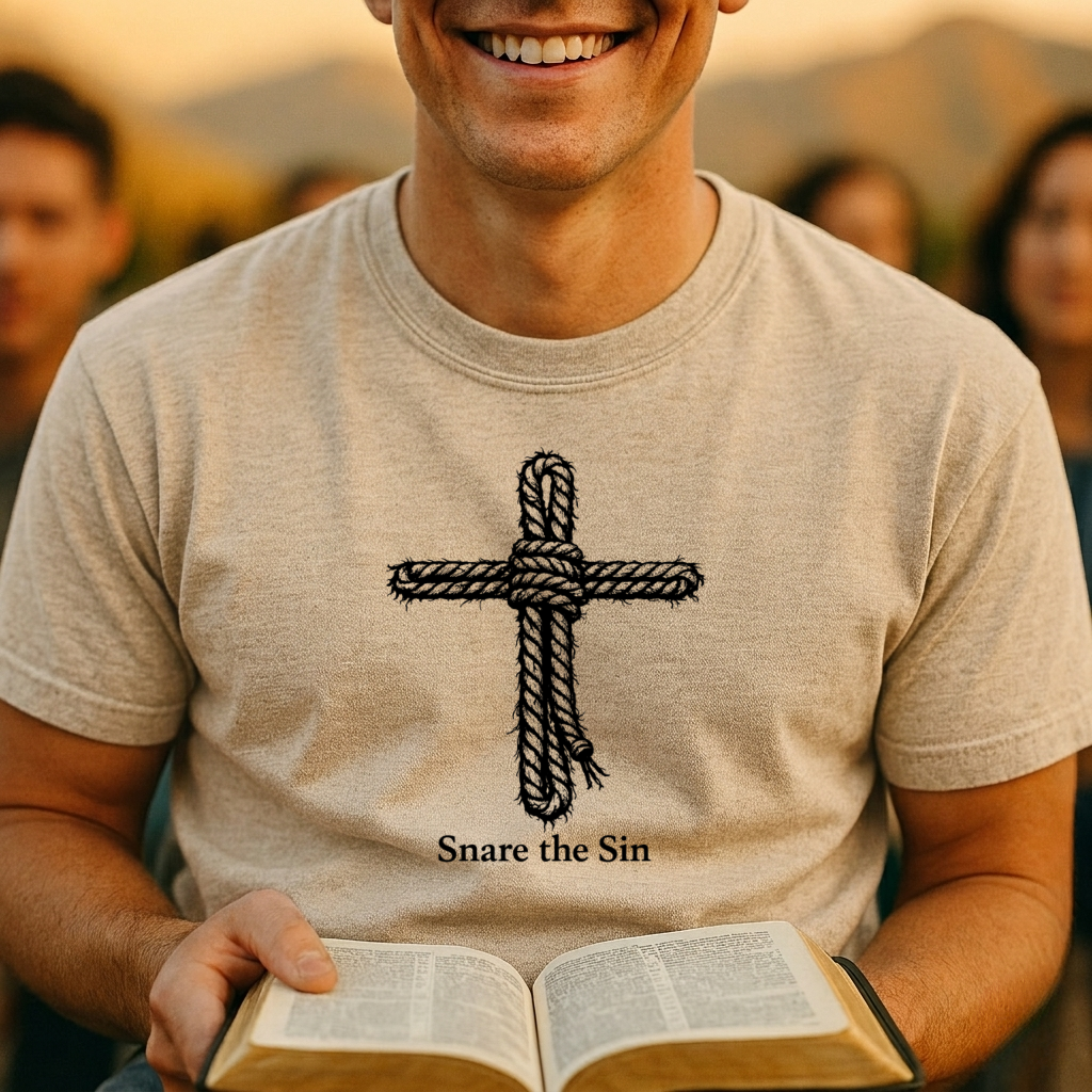 “Snare the Sin” T-Shirt — Christian Faith Tee