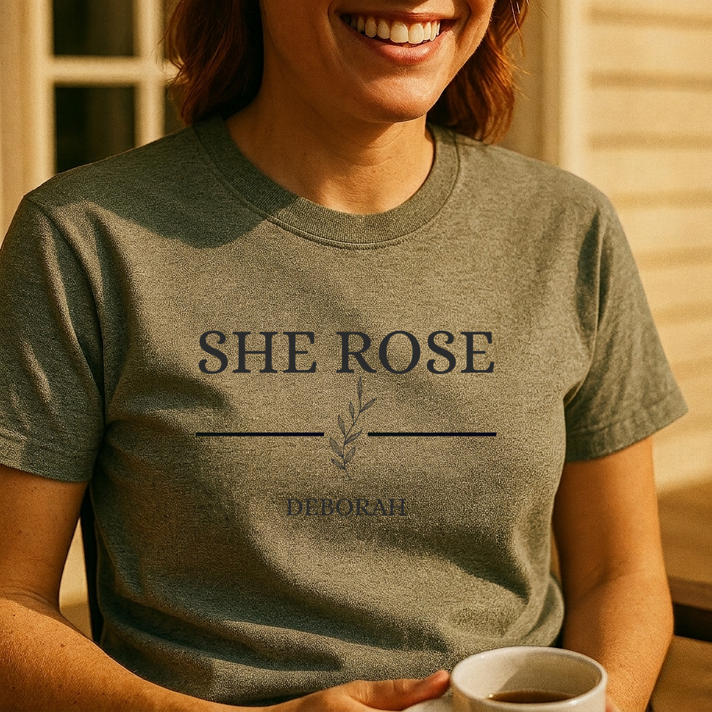 She Rose T-Shirt — Inspirational Feminine Quote Tee